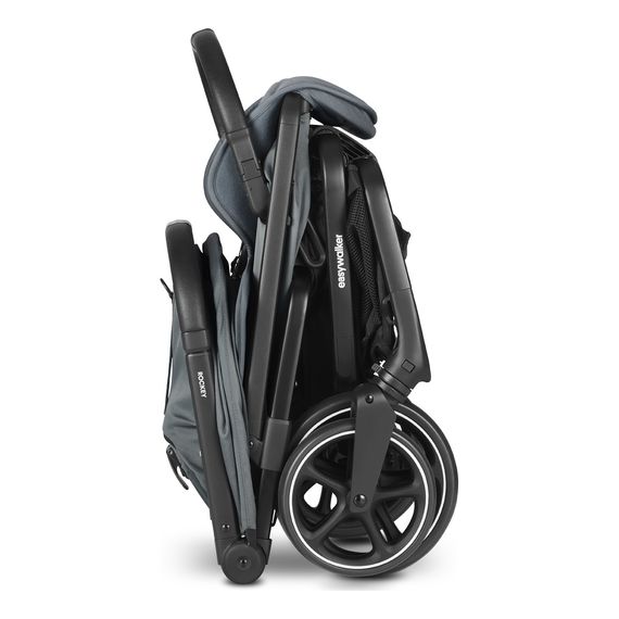 Easywalker Rockey L - terénní sportovní kočárek, Rodzaj wózka: spacerowy, Kolekcja: L, Kolor materiału: Smooth Grey - ekspozycja, 6 zdjęcie
