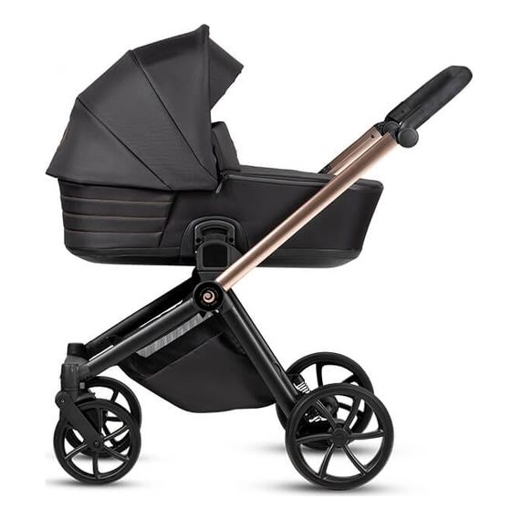 Tutis Mio3+ Black Edition kombinovaný kočárek 2v1, Kolekcja: Black Edition, Kolor materiału: 292 Rose Gold