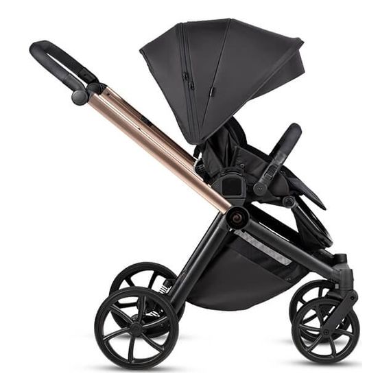 Tutis Mio3+ Black Edition kombinovaný kočárek 2v1, Kolekcja: Black Edition, Kolor materiału: 292 Rose Gold, 5 zdjęcie