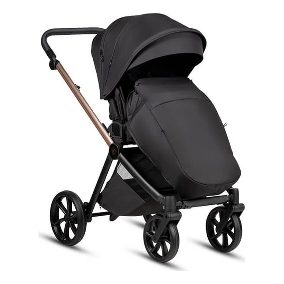 Tutis Mio3+ Black Edition kombinovaný kočárek 2v1, Kolekcja: Black Edition, Kolor materiału: 292 Rose Gold, 8 zdjęcie