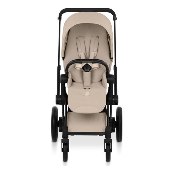 Cybex ePriam 5 2w1 Style City Grey - Chrome Brown, Rodzaj wózka: głęboko-spacerowy, Kolekcja: Style, Kolor materiału: Cozy Beige, Kolor ramy: Matt Black, 8 zdjęcie