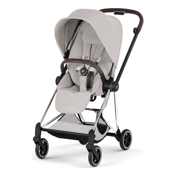 Cybex Mios 5 Style 2w1 City Grey - Chrome Brown, Rodzaj wózka: głęboko-spacerowy, Kolekcja: Style, Kolor materiału: City Grey, Kolor ramy: Chrome Brown, 3 zdjęcie