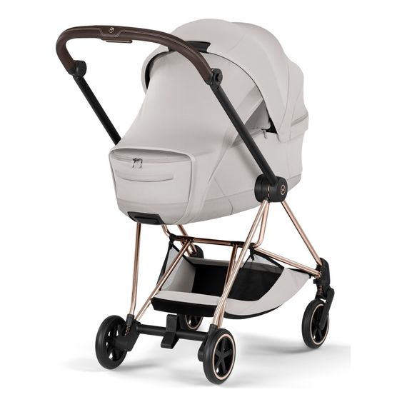 Cybex Mios 5 Style 2w1 City Grey - Chrome Brown, Rodzaj wózka: głęboko-spacerowy, Kolekcja: Style, Kolor materiału: City Grey, Kolor ramy: Rosegold, 2 zdjęcie