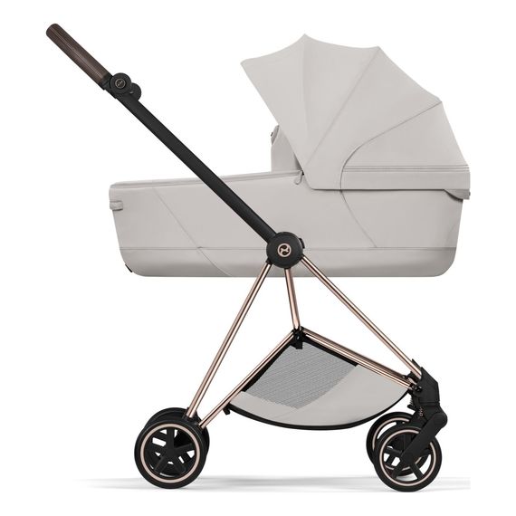 Cybex Mios 5 Style 2w1 City Grey - Chrome Brown, Rodzaj wózka: głęboko-spacerowy, Kolekcja: Style, Kolor materiału: City Grey, Kolor ramy: Rosegold, 3 zdjęcie