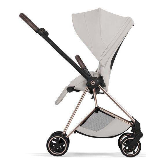 Cybex Mios 5.0 Style  - wózek spacerowy, Rodzaj wózka: spacerowy, Kolekcja: Style, Kolor materiału: City Grey, Kolor ramy: Rosegold