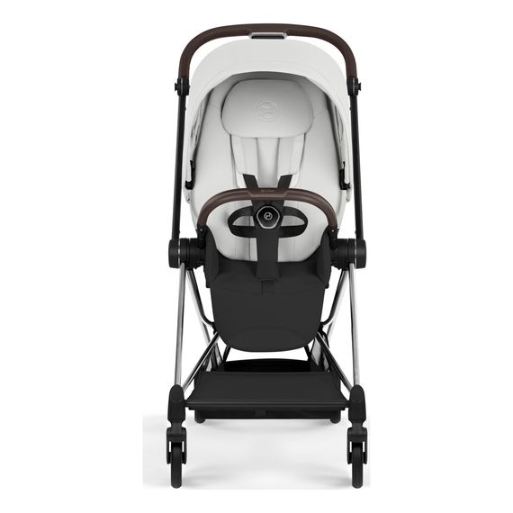 Cybex Mios 5 Style wózek spacerowy City Grey - Chrome Brown, Rodzaj wózka: spacerowy, Kolekcja: Style, Kolor materiału: Off white, Kolor ramy: Chrome Brown, 4 zdjęcie