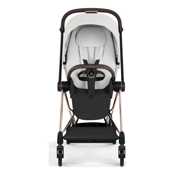 Cybex Mios 5 Style wózek spacerowy City Grey - Chrome Brown, Rodzaj wózka: spacerowy, Kolekcja: Style, Kolor materiału: Off white, Kolor ramy: Rosegold, 4 zdjęcie