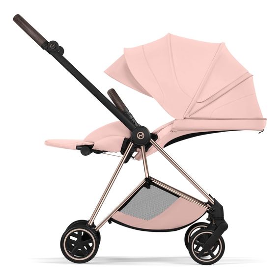Cybex Mios 5 Style wózek spacerowy City Grey - Chrome Brown, Rodzaj: spacerowy, Kolekcja: Style, Kolor: Peach Pink, Kolor ramy: Rosegold, image , 8 image