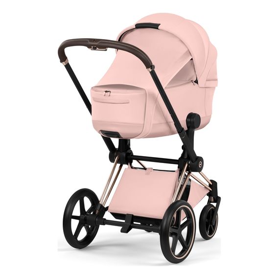 Cybex Priam 5 2w1 Style City Grey - Chrome Brown, Rodzaj: głęboko-spacerowy, Kolekcja: Style, Kolor: Peach Pink, Kolor ramy: Rosegold, image , 7 image