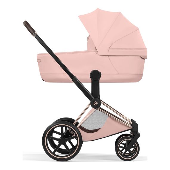 Cybex Priam 5 2w1 Style City Grey - Chrome Brown, Rodzaj: głęboko-spacerowy, Kolekcja: Style, Kolor: Peach Pink, Kolor ramy: Rosegold, image , 8 image