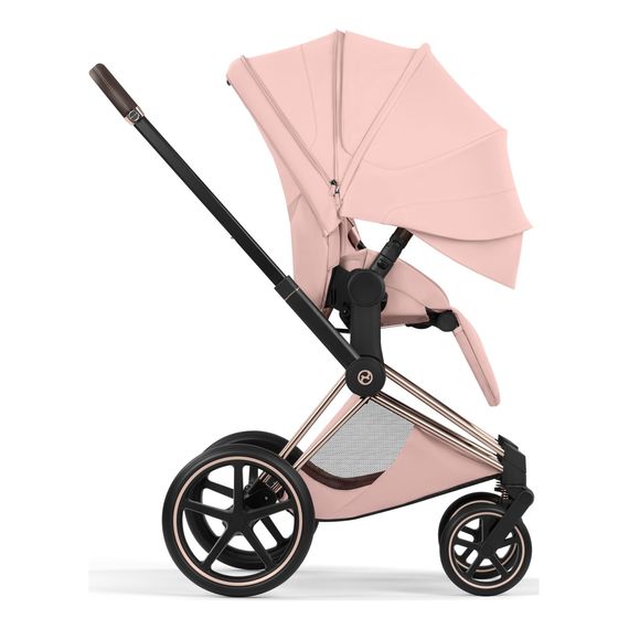 Cybex Priam 5 2w1 Style City Grey - Chrome Brown, Rodzaj: głęboko-spacerowy, Kolekcja: Style, Kolor: Peach Pink, Kolor ramy: Rosegold, image , 12 image