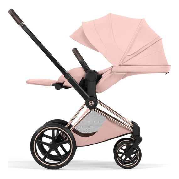 Cybex Priam 5 2w1 Style City Grey - Chrome Brown, Rodzaj: głęboko-spacerowy, Kolekcja: Style, Kolor: Peach Pink, Kolor ramy: Rosegold, image , 14 image