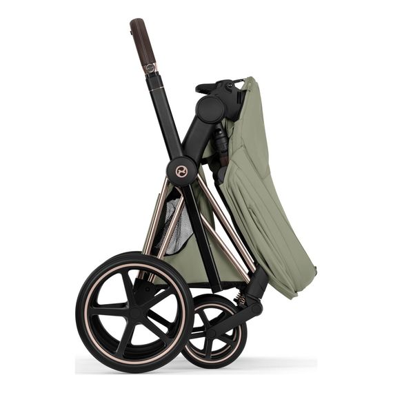 Cybex Priam 5 2w1 Style City Grey - Chrome Brown, Rodzaj: głęboko-spacerowy, Kolekcja: Style, Kolor: Sage Green, Kolor ramy: Rosegold, image , 6 image
