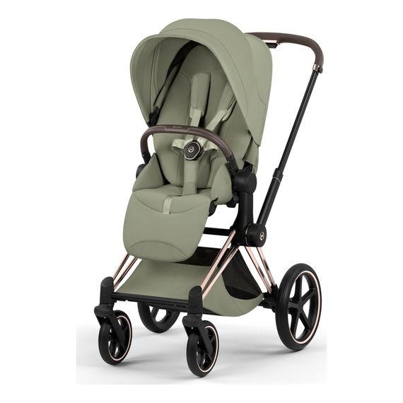 Cybex Priam 5 2w1 Style City Grey - Chrome Brown, Rodzaj: głęboko-spacerowy, Kolekcja: Style, Kolor: Sage Green, Kolor ramy: Rosegold, image , 9 image