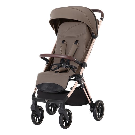 Espiro Flame - kompaktní sportovní kočárek, Kolor materiału: 109 Classic Beige