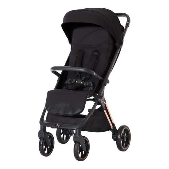 Espiro Flame - kompaktní sportovní kočárek, Kolor materiału: 110 Timeless Black