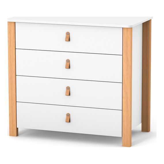 Veres Monaco 900 - komoda dziecięca (90 cm) - White Natural - ekspozycja