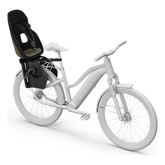 Thule Yepp Nexxt 2 Maxi mocowany na bagażniku fotelik rowerowy Deep Khaki, 4 zdjęcie