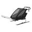 Thule Chariot Sport Double - profesjonalna wielofunkcyjna przyczepka rowerowa dla dwójki dzieci, Rodzaj wózka: dla dwójki dzieci, Kolor materiału: Midnight Black, 9 zdjęcie