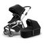 Thule Sleek kočárek hluboký-sportovní 2v1, Rodzaj wózka: głęboko-spacerowy, Kolor materiału: Midnight Black, Kolor ramy: Aluminium