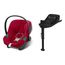 Cybex Aton B2 i-Size s bází One - autosedačka pro miminka (45–87 cm | 0–13 kg | 0–15 měsíců), Baza: baza One, Kolor: Dynamic Red