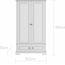 Bellamy Ines 2-Door Tall Wardrobe Elegant White, Kolor: Elegant White, image , 4 image