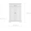 Bellamy Ines vysoká komoda dvoudveřová Elegant White, Kolor: Elegant White, 5 zdjęcie