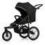 Kinderkraft Helsi - trójkołowy wózek do biegania, Kolor materiału: Deep Black, 5 zdjęcie