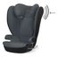 Cybex Solution B i-fix - autosedačka pro větší děti (15–36 kg | 3–12 let), Kolor: Steel Grey, 5 zdjęcie