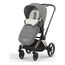 Cybex Platinum fusak do kočárku, Kolor materiału: Mirage Grey, 7 zdjęcie