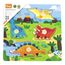 Viga puzzle z uchwytami Dinozaury