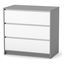 Veres Bern 900 - komoda dziecięca (90 cm) - White Graphite, Kolor: White Graphite