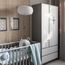 Veres Bern 900 - Double Door Wardrobe with Drawers (90x50.3x207.1 cm) - White Graphite, Kolor: White Graphite, image , 7 image