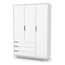 Veres Manhattan 1200 – dětská skříň se zásuvkami (120×47×182,5 cm) – White Grey, Rozmiar: 120 cm, Rodzaj: szafa z szufladami, Kolor: White Grey