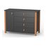 Veres Monaco 1200 – dětská komoda (120 cm) – Anthracite Natural, Rozmiar: 120 cm, Kolor: Anthracite Natural