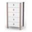 Veres Monaco 600 – dětská komoda, vysoká (60 cm) – Cappuccino White, Rozmiar: 60 cm, Kolor: Cappuccino White
