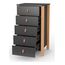 Veres Monaco 600 – dětská komoda, vysoká (60 cm) – Anthracite Natural, Rozmiar: 60 cm, Kolor: Anthracite Natural, 8 zdjęcie