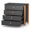 Veres Monaco 900 – dětská komoda (90 cm) – Anthracite Natural, Rozmiar: 90 cm, Kolor: Anthracite Natural, 9 zdjęcie
