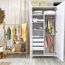 Veres Monaco 960 Two-Door Children's Wardrobe (96x47x180 cm) White Natural, Rodzaj: dwudrzwiowa, Kolor: White Natural, image , 9 image