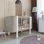 Veres Monaco Velour – postýlka se sklopnou bočnicí (120×60 cm), verze mini (80×60 cm) – Velour Cappuccino White, Rozmiar: 80x60 lub 120x60 cm, Kolor: Velour Cappuccino White, 18 zdjęcie
