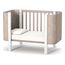 Veres Monaco Velour – čalouněná postýlka s pohyblivou bočnicí (120 × 60 cm) – Velour Cappuccino White, Rozmiar: 120x60 cm, Kolor: Velour Cappuccino White, 21 zdjęcie