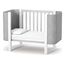 Veres Monaco Velour – postýlka se sklopnou bočnicí (120×60 cm), verze mini (80×60 cm) – Velour Grey White, Rozmiar: 80x60 lub 120x60 cm, Kolor: Velour Grey White, 11 zdjęcie