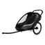 Hamax Cocoon - dvoumístný cyklovozík, Rodzaj wózka: dla dwójki dzieci, Kolor materiału: Grey/Black, 10 zdjęcie