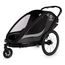 Hamax Cocoon - dvoumístný cyklovozík, Rodzaj wózka: dla dwójki dzieci, Kolor materiału: Grey/Black, 4 zdjęcie