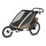 Thule Chariot Cross 2 Double - dvoumístný cyklovozík pro dvě děti, Rodzaj wózka: dla dwójki dzieci, Kolor materiału: Faded Khaki, 7 zdjęcie