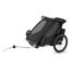 Thule Chariot Sport 2 Double - dvoumístný cyklovozík pro dvě děti, Rodzaj wózka: dla dwójki dzieci, Kolor materiału: Black