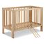 LittleSky by Klupś Olivia Cot 120x60 Beech, Rozmiar: 120x60, Kolor: Buk, image , 4 image