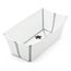 Stokke Flexi Bath – skládací vanička se stojanem White, Kolor: White, Wariant: wanienka ze stojakiem