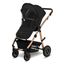Lionelo Amber 3w1 - wózek wielofunkcyjny z fotelikiem, Rodzaj wózka: zestaw 3w1, Kolor materiału: Black Onyx, 9 zdjęcie