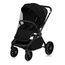 Lionelo Mika Plus 3w1 - wózek 3w1 z fotelikiem, Rodzaj wózka: zestaw 3w1 z fotelikiem, Kolor materiału: Black Onyx, 6 zdjęcie